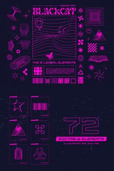 Dive into the nostalgia of the early 2000s with this exclusive Y2K design pack! Packed with bold badges, sleek icons, and stylish lineal elements, it’s perfect for designers and creative enthusiasts looking to add a futuristic-retro vibe to their projects. Whether you’re crafting standout social media posts, designing eye-catching layouts, or creating vibrant edits, these elements bring that unmistakable Y2K energy. Fully customizable and easy to use, this collection is a must-have for your digital toolkit. Available now on Behance—let your creativity shine with this ultimate throwback set! Futuristic Design Graphic, Y2k Vector, Futuristic Retro, Ios App Iphone, Y2k Design, Vector Elements, List Design, Design Icon, Futuristic Design