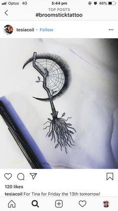 a drawing of a tree with roots on it and the words broonsticktattoo above it