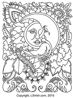 a coloring page with an image of santa claus