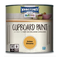 a paint can with the words cupboard paint on it