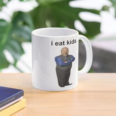 11oz ceramic mug featuring wraparound print. Available in two shapes. Dishwasher safe. Bertram I Eat Kids I Eat Kids, Weird Stuff On Amazon, Warrior Cats Art, Pinterest Ads, Wishing Well, Some Funny Jokes, Really Funny Pictures, Funny Anime Pics, Funny Mugs