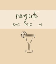 the margarita svg font is shown in black and white