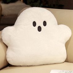 Boue Plush Pillow Ghost Pillow, Pillow Party, Childrens Rugs, Doll Home, Friendly Ghost, Ghost Pumpkin, Kawaii Halloween, Halloween Animals, Round Decor