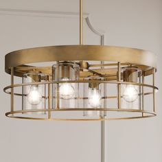 Urban Ambiance - Chandelier - UHP4492 Modern Indoor Chandelier, 9''H x 23 - 3/4W x 23 - 3/4''D, Aged Bronze Finish, Fargo Collection - Cylindrical Pendant Light, Indoor Chandelier, Aged Bronze, Ceiling Canopy, Seeded Glass, Sloped Ceiling, Adaptation, Bronze Finish, Ambient Lighting