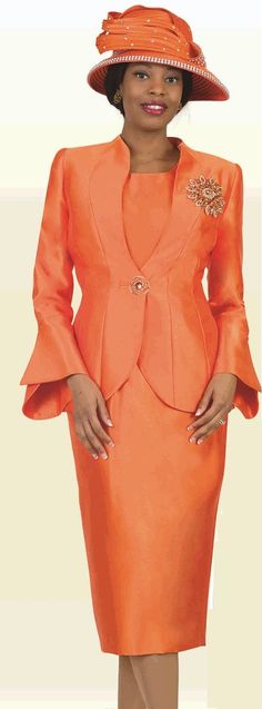 Lily and Taylor 4140 3 Piece Silky Twill Skirt Suit Colors: Black, Fuchsia, Ice Green, Orange, White Sizes: 4, 6, 8, 10, 12, 14, 16, 18, 20, 22, 24 Matching Hat Available H853 Mint H255 Orange Call (469)571-3647 or email DivasDenFashion@gmail.com to purchase hat Fitted Solid Color Party Set, Spring Formal Stretch Sets, Solid Color Sets For Spring Wedding, Elegant Orange Formal Sets, Elegant Formal Orange Sets, Fitted V-neck Formal Sets, Formal Fitted V-neck Sets, Elegant Orange Party Sets, Spring Red Fitted Sets