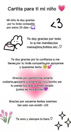 an image of a poem written in spanish with the words love and affection on it