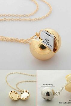 Secret Message Locket, Diamond Necklace Gift, Beautiful Ball, Real Diamond Necklace, Bff Necklaces, Best Friend Necklaces, Our Secret, Couple Necklaces