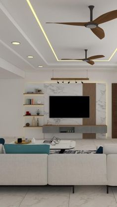 False ceiling bedroom with fan False Ceiling Pop For Living Room, Simple Bedroom Pop Design Ceiling, Latest Hall Fall Ceiling Designs 2 Fans, False Ceiling Living Room With 2 Fans Indian, False Ceiling For Hall With Profile Lights, Living Room Siling Design, Hall Sealing Designs Simple, Latest Pop Design For Living Room, Sealing Pop Designs