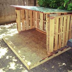 an instagramted post about building a chicken coop