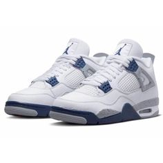 Air Jordan 4 Midnight Navy, Jordan 4 Midnight Navy, Jordan 4 White, Jordan 4’s, Jordan 4s, All Nike Shoes