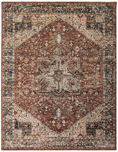 Ennis Rust and Tan Rug by BD Fine Flatshot Image 1 Ornamental Motifs, Feizy Rugs, Tan Rug, Picture Frame Shop, Damask Print, Medallion Rug, Black Abstract, Eclectic Home, Shop Fans