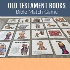 the old testament books bible match game