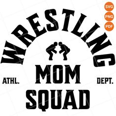 wrestling mom squad svg cut file