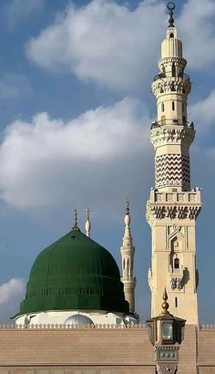 a large green dome on top of a building