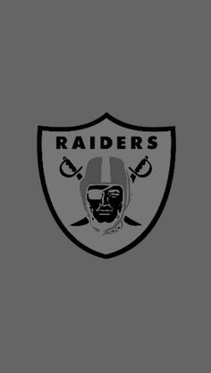 the oakland football team logo on a gray background