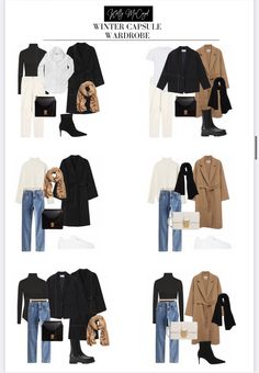 Fashion In Europe, Vinter Mode Outfits, Mode Ab 50, Outfits Paris, Capsule Wardrobe Casual, Outfit Planner, New York Outfits, Winter Wardrobe Essentials, Fashion Capsule Wardrobe