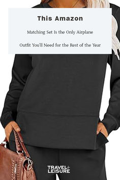 The perfect fall outfit is this Anrabess two-piece set that’s comfortable and stylish. Right now, it’s on sale at Amazon for up to 44 percent off. Grab it while it's under $30 and shop other matching sets on sale that make equally comfy travel outfits. Click to shop now! We may receive compensation if you click on our links. #amazonfinds #amazonmusthaves #amazonfashion #traveloutfits Airplane Outfit, Wide Leg Outfit, Dark Clothing, Comfy Travel Outfit, Dress Stores, Airplane Outfits, Comfy Travel, Perfect Fall Outfit, Amazon Travel