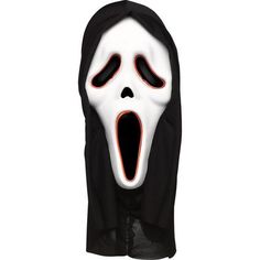 You're sure to catch some screams looking like the notorious Ghostface! This mask looks just like Ghostface from Scream and features orange luminescent wires. Adult Glow-in-the-Dark Ghostface Mask product details:  Lights up Batteries included One size fits most teens and adults  Officially licensed Scream product. Ghostface Costume, Ghostface Mask, Horror Movie Costumes, Ghost Face Mask, All Horror Movies, Steampunk Halloween, Scream Halloween, Scary Costumes, Halloween Face Mask