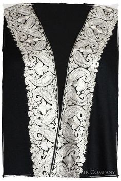 The Sophistiqué Argent Frontière Shawl — Seasons by The Kashmir Company Hand Dyed Shawl, Paisley Shawl, Bare Shoulders, Crewel Embroidery, Wool Shawl, Embroidered Silk, Aphrodite, Alexander Mcqueen Scarf, Perfect Dress