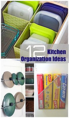 kitchen organization ideas that are great for small spaces and on the wall or in cabinets