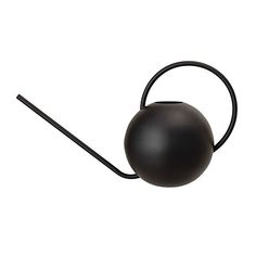 a black object with a long handle on it's end and a ball hanging from the side