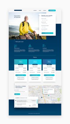 an image of a website design for a travel company