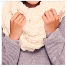 Cream Long Knit Scarf. Over 7 Ft Long And 1.5 Inches Wide. 100% Acrylic. Almost Big Enough To Use As A Blanket Chunky Knit Scarf, Chunky Knit Scarves, Knit Infinity Scarf, Well Groomed Men, Long Knit, A Blanket, Surf Shop, Mens Gift Sets, Trendy Plus Size