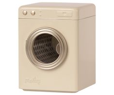 the front view of a washing machine on a white background