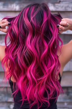 Magenta Hair Color, Fuschia Hair, Magenta Hair Colors, Exotic Hair Color, Magenta Hair, Vivid Hair, World Hair, Hot Pink Hair, Dramatic Hair