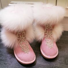 #ad Premium Winter Rhinestone Womens Mid Calf Boots Real Fox Fur Leather Warm Lined Shoes sz, Fashion Women's Shoes Fox Fur Boots, Fur Boots Women, Fox Hair, Girls Ankle Boots, Warm Snow Boots, Diy Rhinestone, Warm Boots, Womens Mid Calf Boots, Snow Boots Women