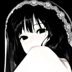 Anime Hair Real Life, Osaragi Pfp, Cute Black And White Pfp, Black Haired Girl Pfp, Black Haired Pfp, Goth Pfp Anime, Bnw Pfp, Black Pfp Aesthetic, Black Hair Pfp