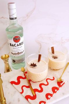 Coquito - A Beautiful Mess How To Make Coquito, Eggnog Martini, Horchata Recipe, A Beautiful Mess, White Rum, Spiced Rum