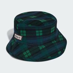 adidas Tartan Bucket Hat - Blue | Unisex Lifestyle | adidas US Adidas Bucket Hat, Model Call, Track Suit, Adidas Shop, Blue Adidas, Adidas Online, Tartan, Casual Style, Bucket Hat