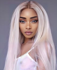 Nyane Lebajoa Hair, Extreme Hair Colors, Nyane Lebajoa, Gigi Hadid Looks, Barbie Makeup, Lots Of Makeup, New Hair Colors, Baddie Hairstyles, African Beauty