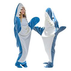 Gender:Men's,Women's; What's in the box:Leotard / Onesie; Types:Blanket,Kigurumi,Cosplay Costume; Holiday:Carnival,Christmas,Halloween; Style:Cute; Material:Flannel Toison; Age Group:Adults'; Characters:Shark; Pattern:Color Block; Listing Date:07/27/2023; Clothing Length:null; Bust:null; Shoulder Width:null Shark Sleeping Bag, Shark Blanket, Snuggle In Bed, Shark Costumes, Shark Gifts, Shark Lover, Costume Intero, Easy Halloween Costumes, Cozy Flannel