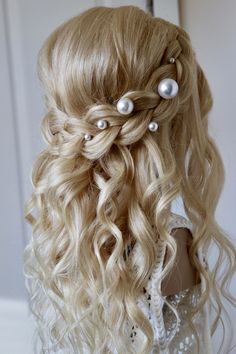 Romantic Half Up Wedding Hair, Western Hairstyles, Fish Braid, Hair Braid Designs, Hairstyles For Seniors, Braid Rope, Half Up Half Down Hairstyle