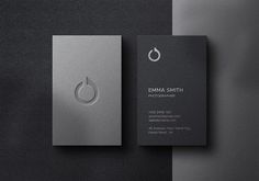 the business card is designed to look like it has a water drop on it,