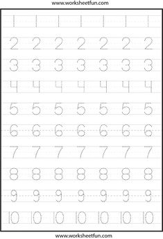 worksheet with numbers for children to print