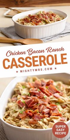 Chicken Bacon Ranch Casserole