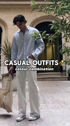 CASUAL COLOR COMBINATION! #amazemoda #shorts #ytshorts Dressing Sense For Men, Mens Fashion Week Street Style, Money Clothing, Best Casual Outfits