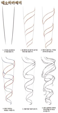 different types of spirals are shown in this drawing lesson for begin to learn how to draw