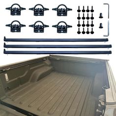 PRICES MAY VARY. 【Compatible With】2020 2021 2022 2023 Jeep Gladiator 【OEM Fit】Our bed rail accessories replace OE number 82215956, can use with utility cross rails 82215631. 【Contain】 3x bed cargo rail, 6x tie down bed cleat, 16x screw, 2x M6 bolt, 1x instruction 【Sturdy】Max recommended load is 250 lbs per rails. All Hooks install easily and do not damage the trucks bed (no drilling required). 【Oem Design】Although this is not the Genuine OEM, the quality meets or exceeds the OEM standard. 【Efficient After Sales Service】If you have any questions, please feel free to send us an email and we will solve any problems for you. Jeep Gladiator Trail Rail System Jeep Gladiator 2020 2021 2022 2023 Truck Bed Rails, Bed Rack, Bed Rail, Bed Rails, Jeep Gladiator, Truck Bed, Jeep, Trucks