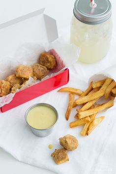 some fried food is sitting on a table