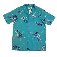 - Tagged size large (Please refer to measurements below for sizing accuracy) - Good overall condition - Minor light marks on front and back Pit to pit: 21.5 inches   Length: 29.5 inches  Sleeve length + shoulder: 16.5 inches Retro Blue Button-up Hawaiian Shirt, Blue Retro Hawaiian Button-up Shirt, Retro Hawaiian Shirt For Beach With Button Closure, Retro Hawaiian Shirt For The Beach, Classic Relaxed Fit Hawaiian Cotton Shirt, Classic Relaxed Fit Cotton Hawaiian Shirt, Retro Blue Cotton Hawaiian Shirt, Vintage Blue Hawaiian Shirt For Spring, Hawaiian Cotton Shirt With Buttons