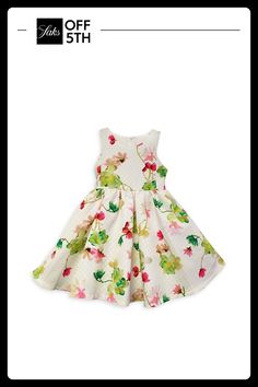 Roundneck Sleeveless Hidden Back Zipper Lining: Polyester Polyester Machine Wash Imported. Kids - Girls Apparel > Saks Off 5th. Joe-Ella. Color: White. Size: 18 Months. Floral Fit, Summer Trends, Comfortable Dress, Dress Romper, Fit Flare Dress, Fit & Flare, Formal Wear, Flare Dress, Summer Women