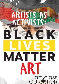 black lives matter art class poster