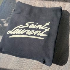 Brand New Never Worn! Saint Laurent Hoodie( Unisex) Ysl Menswear, Saint Laurent Hoodie, Ysl Sweatshirt, Men's V Neck Sweaters, Yves Saint Laurent Men, Heavy Knit Sweater, Shark Hoodie, Wishlist 2024, Pullover Sweater Men