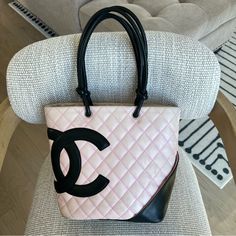 This Bag Is Not For The Picky. Wear Throughout. Zoom Into Pics. Fading On The Pink. Interior Is Clean Zip Closure Shoulder Bag Lambskin Leather Quilted 9”H X 8”W X 4”D Chanel Vintage, Pink Interior, Guilty Pleasure, Chanel Bags, Vintage Chanel, Pink And Black, Lambskin Leather, The Pink, Random Things