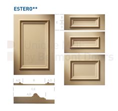 an image of some cabinet doors with measurements