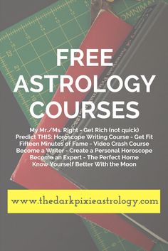 a book with the title free astrology courses